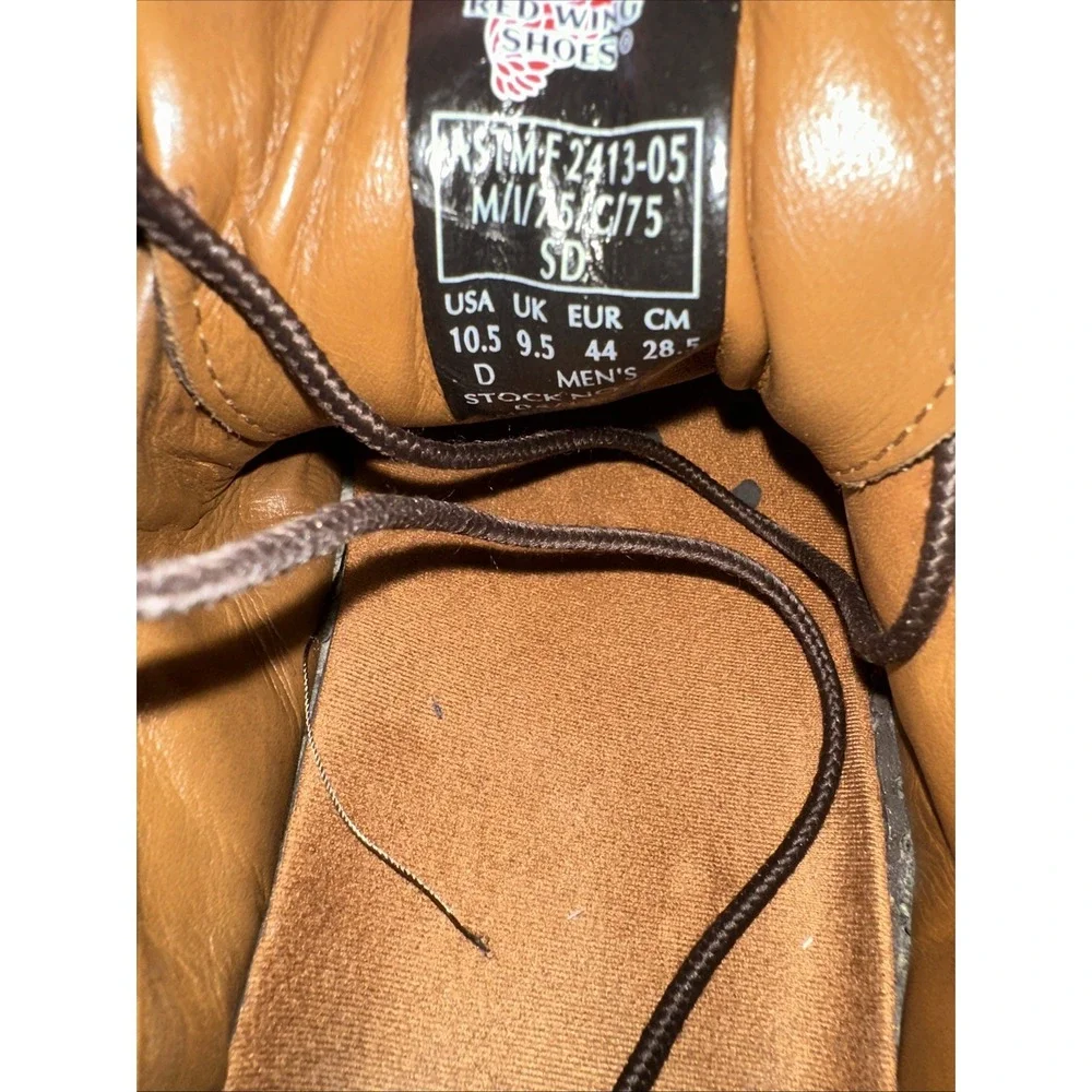 Red Wing Men's Oxford  10.5M 6704 Steel Toe‎ Brown Leather ASTM F 2413-05